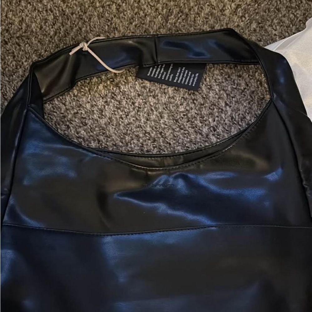 Glossy Black Tote Bag - Picture 2 of 5